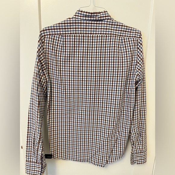 Jcrew Brown and Blue Gingham Shirt - Picture 3 of 3